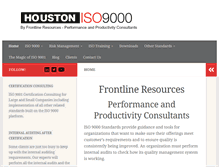 Tablet Screenshot of houstoniso9000.com